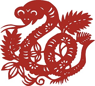 窗花动物剪纸手工图案