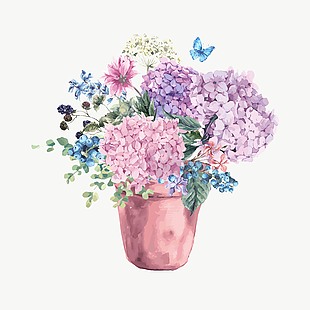 鲜花装饰花卉元素集合