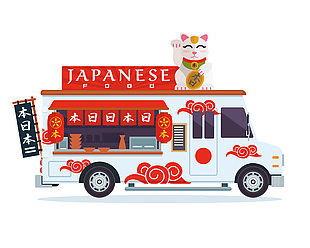 手绘卡通玩具车免抠素