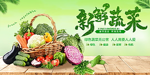 新鲜蔬菜海报素材
