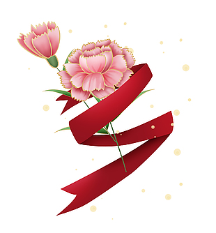 文艺简约鲜花手绘设计图案