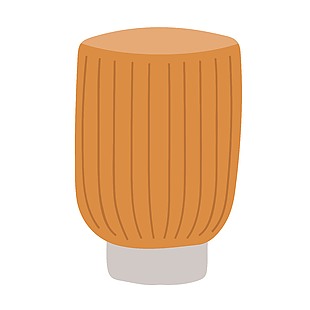 日常家居沙发凳插画