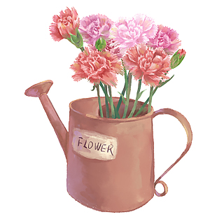 简约鲜花手绘设计元素模板