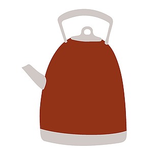 复古日常家居主题茶壶设计