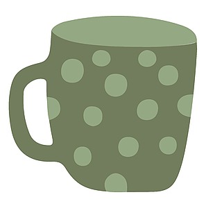 时尚家居单品水杯插画
