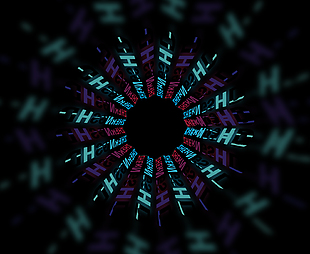 创意文字变形海报