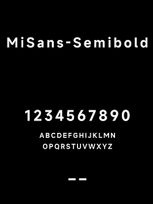MiSans-Semibold字体包下载