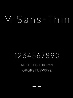 MiSans-Thin安装包