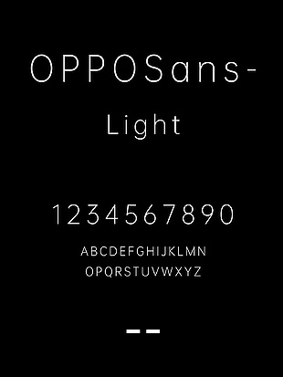 OPPOSans-Light字体下载