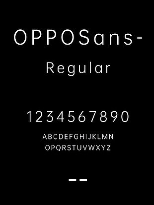 OPPOSans-Regular字体安装