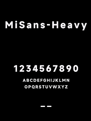 MiSans-Heavy简体字体包