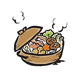居酒屋寿喜锅插画