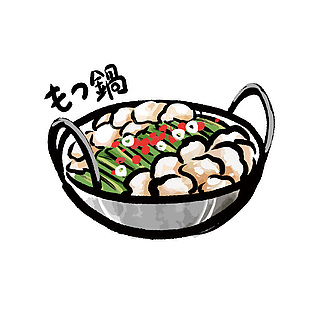 日式居酒屋火锅插画