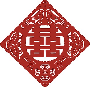 创意中国风剪纸喜庆窗花
