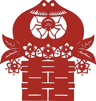 中国风传统艺术喜庆剪纸