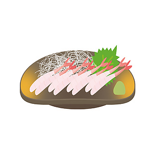 海鲜甜虾插画
