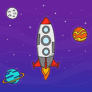宇宙飞船发射图片