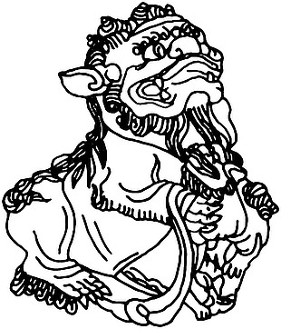 中国传统狮子图片