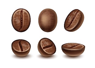 手工咖啡豆插画设计