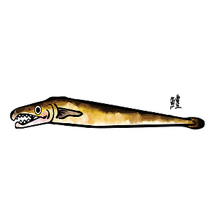 卡通海鲜食材插画