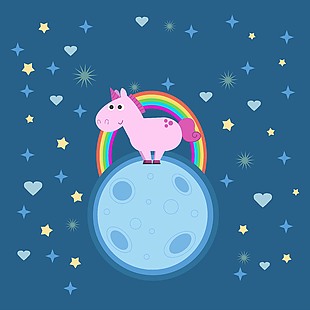 梦幻奇幻可爱独角兽