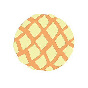 美味菠萝包插画