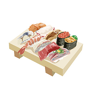 居酒屋寿司插画