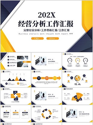 实用框架完整经营分析工作汇报PPT模板