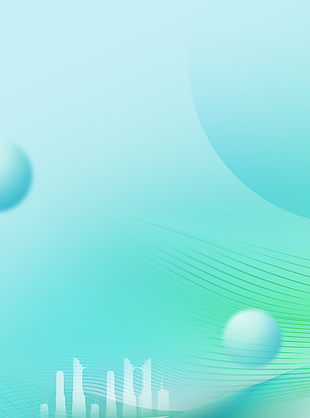 简约蓝绿科技未来感H5背景图