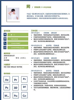 采购助理简历项目经验怎么写附简历范文