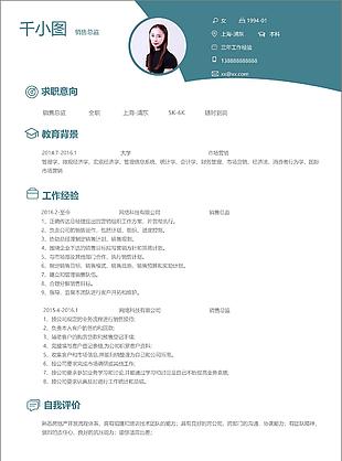 销售总监个人简历模板