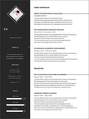 英文个人简历模板