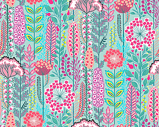 简约创意植物花卉主题插画