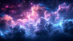 星球奇幻抽象极简风主题梦幻背景