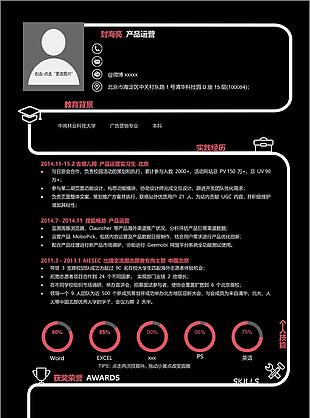 个人求职简历模板