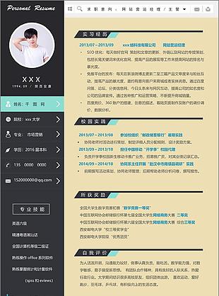 网站营运经理主管个人简历模板