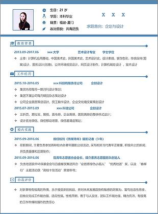 规划与设计创意简历设计
