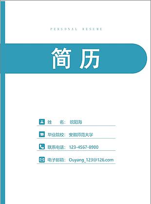 税务经理个人简历格式表