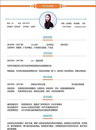 品类运营个人简历模板