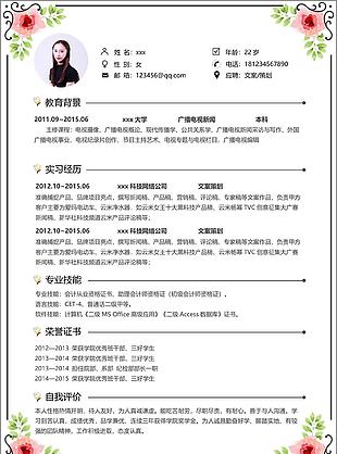 黃峻伯文案策划求职简历