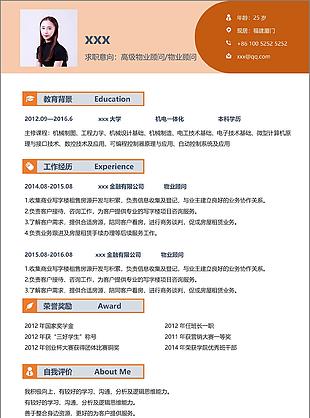 高级业务顾问求职简历范文