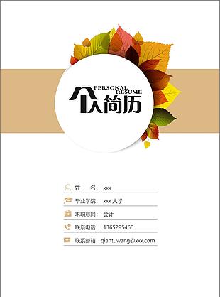 简约风格全套简历