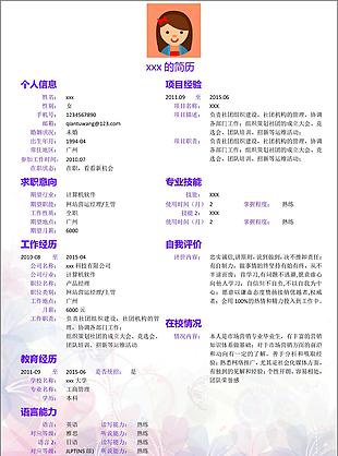 网站营运经理简历模板