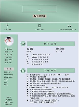 规划与设计生产的格式