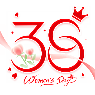 38妇女节元素