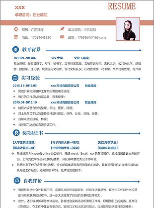 欧美风格个人简历表格