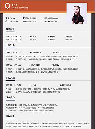 网店淘宝店长个人简历范文