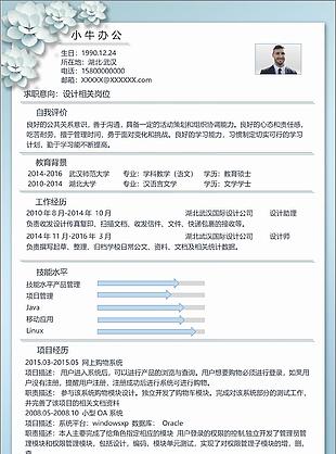 创意质感个人求职应聘通用简历