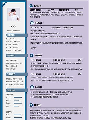 移动产品经理个人简历模板