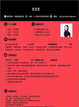 策略发展总监三年经验求职简历范文